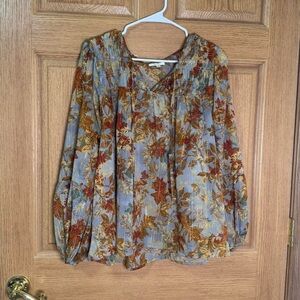 Maurices Multicolor Floral Blouse